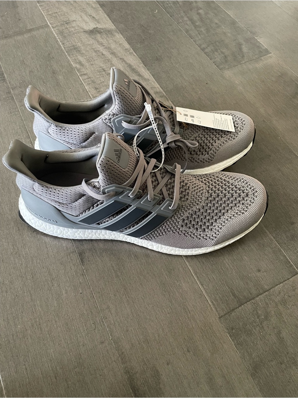 Adidas Ultraboost 1.0 Grey white Core black HQ4200 size 14